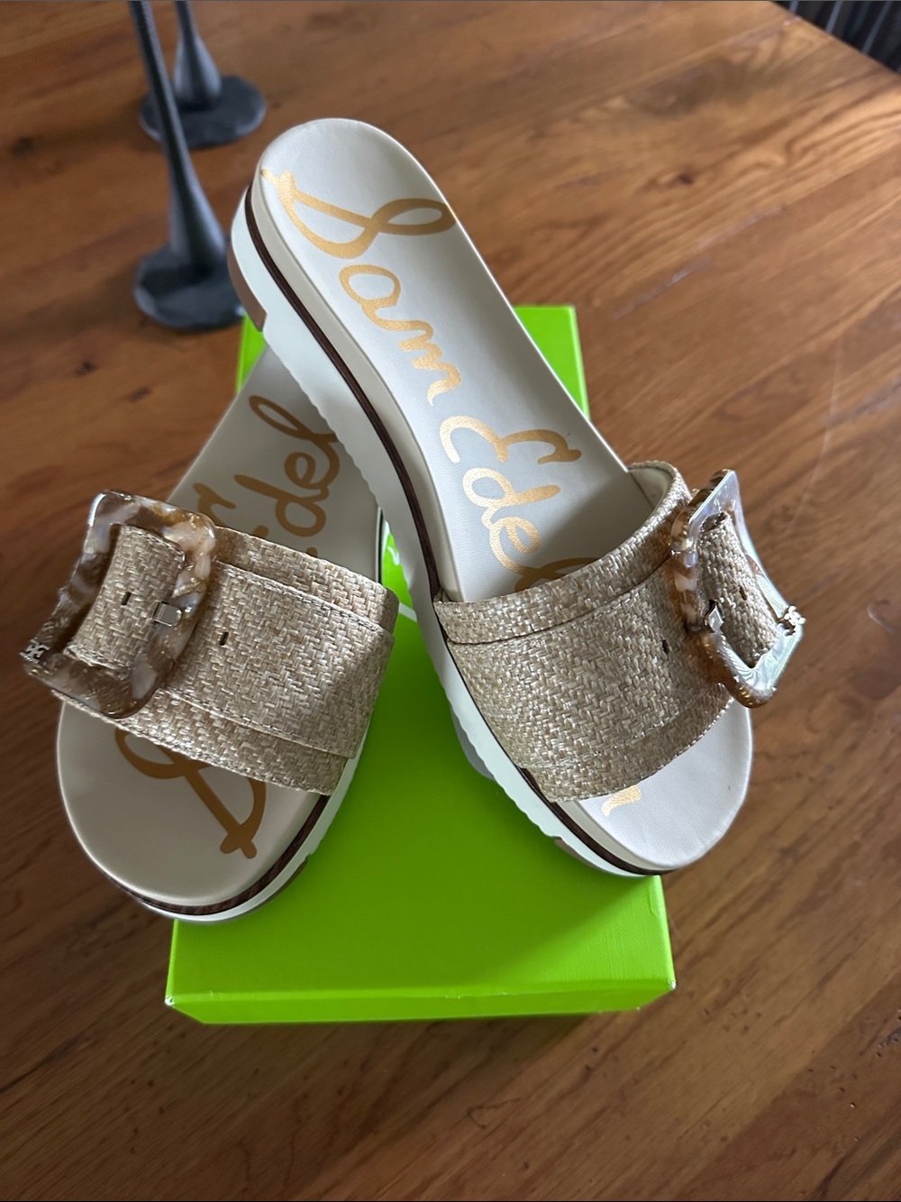 Sam Edelman Ariane Eggshell Woven Size 8
